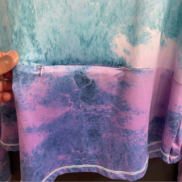 Women’s Silver Bait Ombre Long Sleeve Tee 1X Gorpcore Performance Wear Lake - Picture 4 of 9